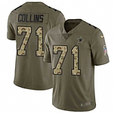 Nike Cowboys 71 La'el Collins Olive Camo Salute To Service Limited Jersey Dzhi,baseball caps,new era cap wholesale,wholesale hats